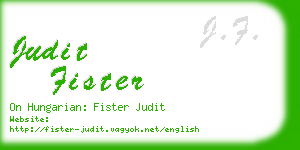 judit fister business card